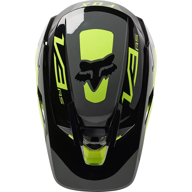 Casco Moto V3 RS Efekt Amarillo/Negro Fox - Rideshop