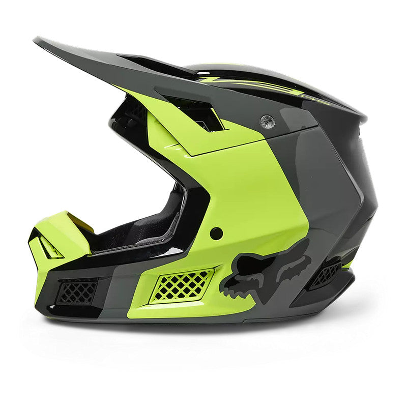 Casco Moto V3 RS Efekt Amarillo/Negro Fox - Rideshop