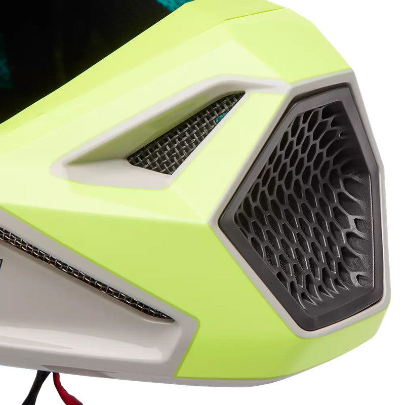 FOX Casco Moto V1 Horyzn Gris/Negro/Amarillo - Rideshop