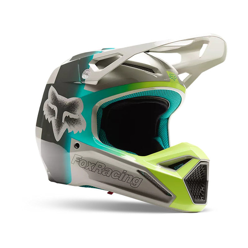 FOX Casco Moto V1 Horyzn Gris/Negro/Amarillo - Rideshop