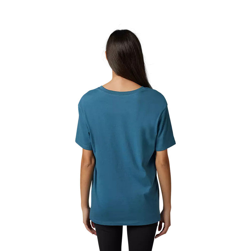 FOX Polera Lifestyle Mujer Boundary Manga Corta Azul - Rideshop