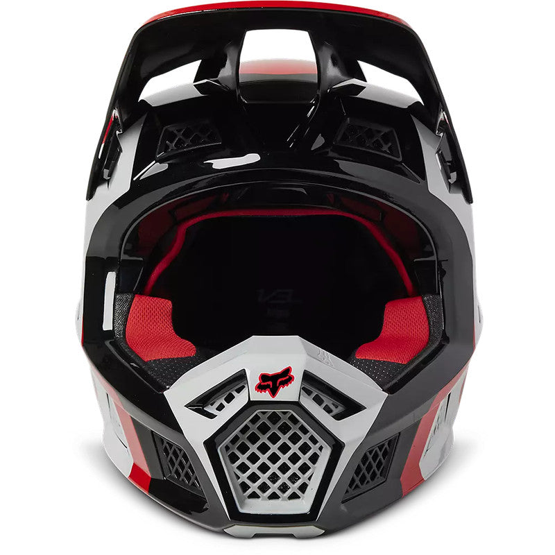 Casco Moto V3 RS Efekt Rojo/Blanco/Negro Fox