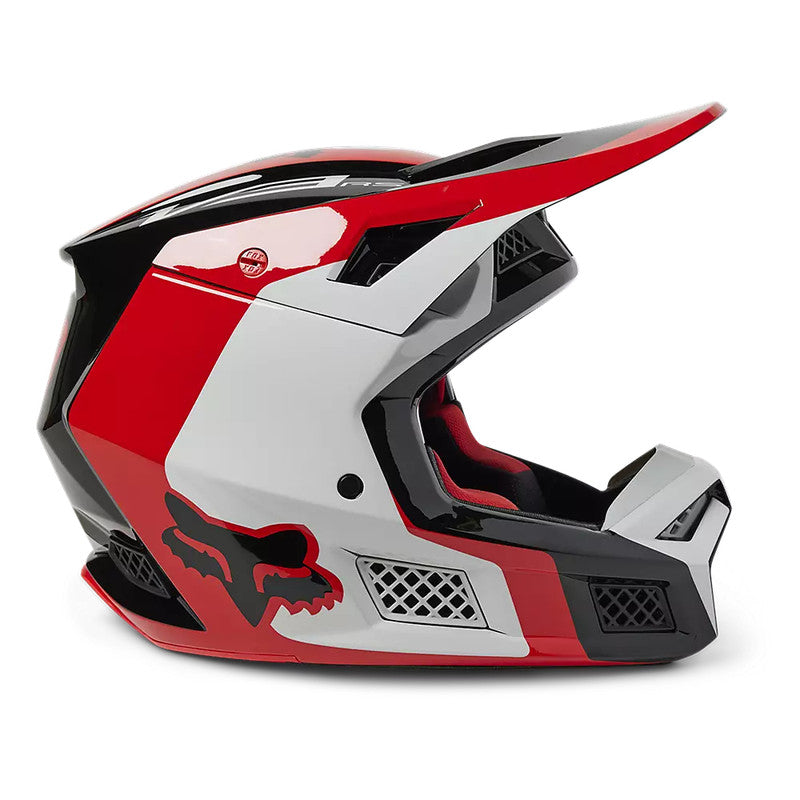 Casco Moto V3 RS Efekt Rojo/Blanco/Negro Fox - Rideshop