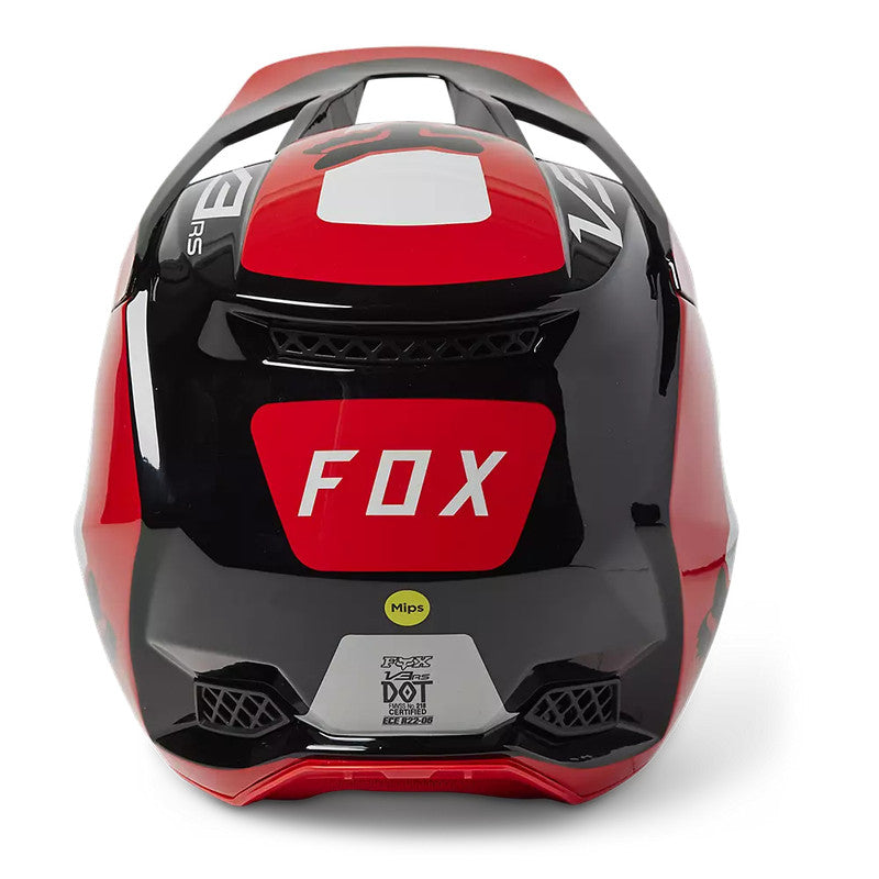 Casco Moto V3 RS Efekt Rojo/Blanco/Negro Fox - Rideshop