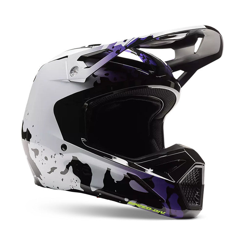 FOX Casco Moto V1 Morphic Negro/Blanco - Rideshop