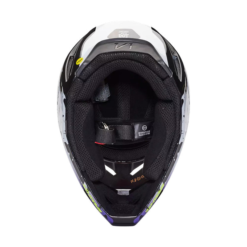 FOX Casco Moto V1 Morphic Negro/Blanco - Rideshop