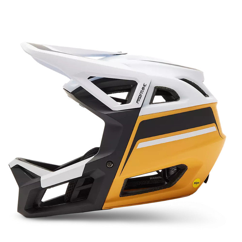 FOX Casco Bicicleta Proframe RS Racik Blanco/Amarillo - Rideshop