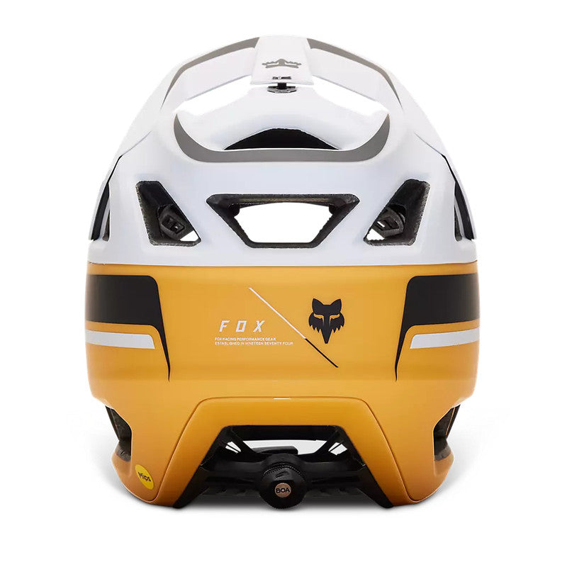 FOX Casco Bicicleta Proframe RS Racik Blanco/Amarillo - Rideshop