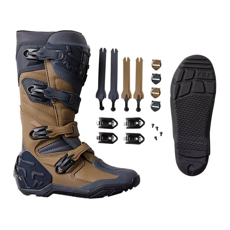 FOX Botas Moto Comp X Cafe/Gris - Rideshop