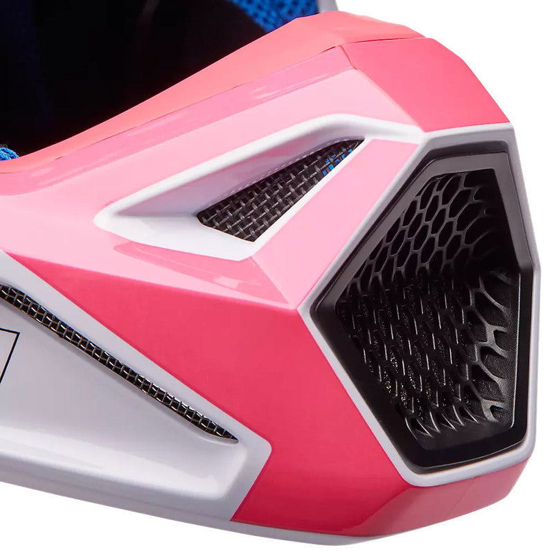 FOX Casco Moto V1 Horyzn Negro/Blanco/Rosado - Rideshop