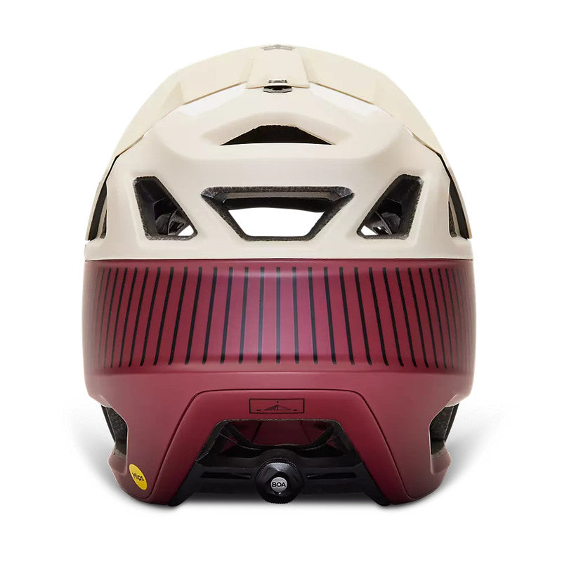 FOX Casco Bicicleta Proframe RS Mash Blanco/Burdeo - Rideshop