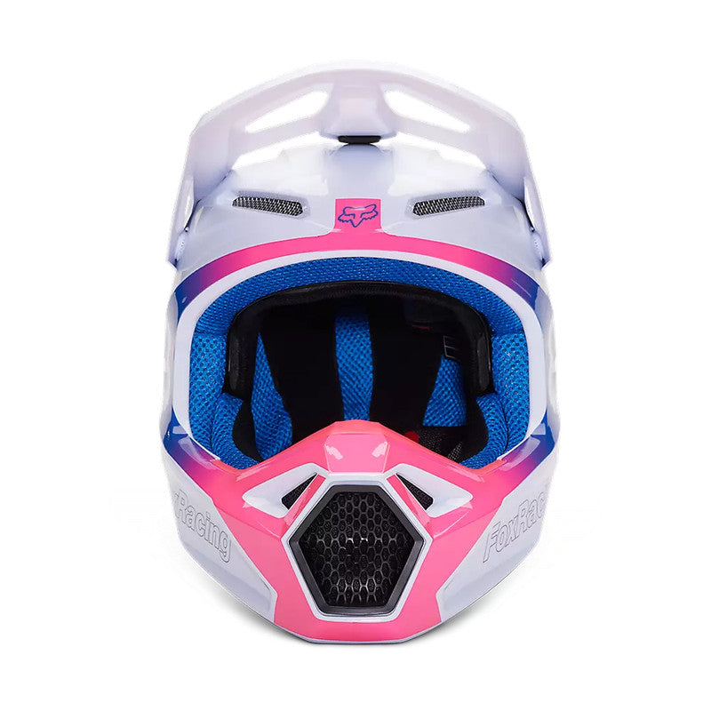 FOX Casco Moto V1 Horyzn Negro/Blanco/Rosado - Rideshop