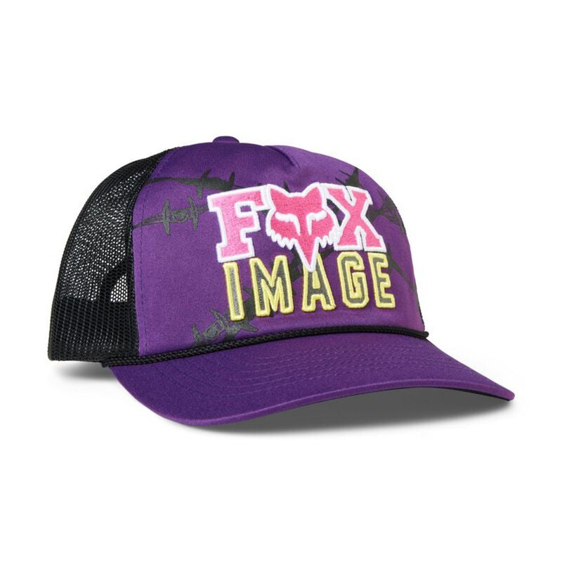 FOX Gorro Jockey Lifestyle Barb Wire Snapback Morado - Rideshop