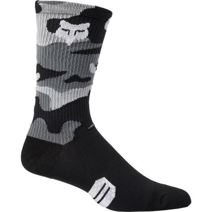 FOX Calcetines Bicicleta Cushioned Crew Camo Negro - Rideshop