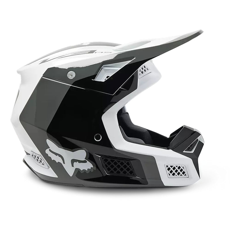 FOX Casco Moto V3 RS Efekt Negro/Blanco - Rideshop