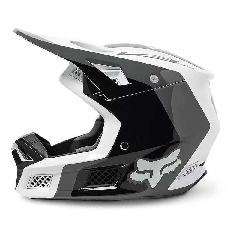 FOX Casco Moto V3 RS Efekt Negro/Blanco - Rideshop