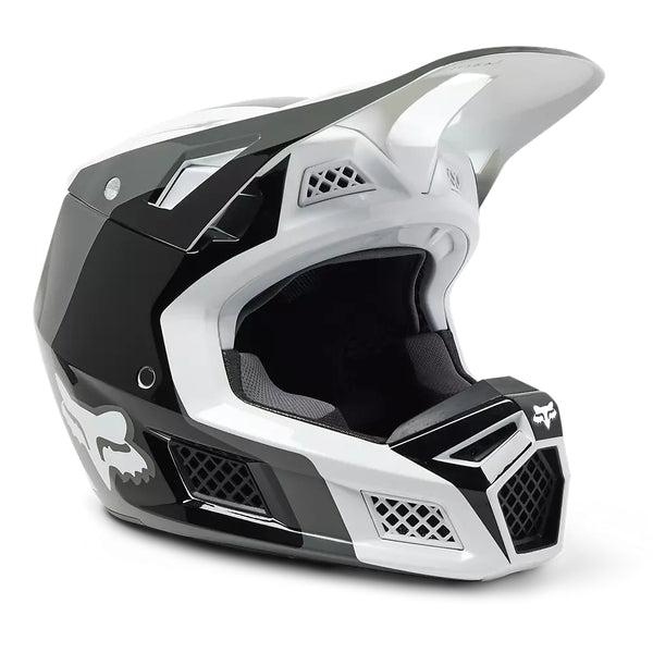 FOX Casco Moto V3 RS Efekt Negro/Blanco - Rideshop