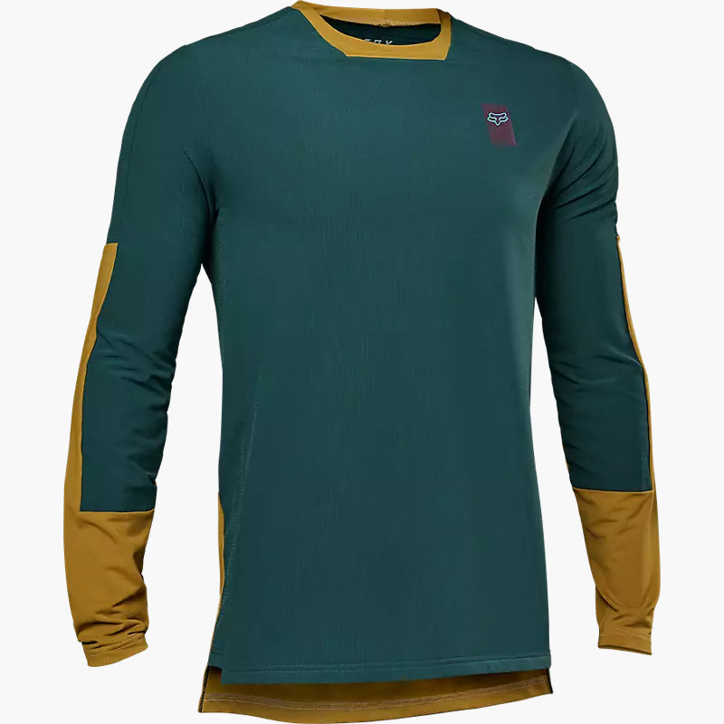 FOX Polera Bicicleta Defend Thermal Esmeralda - Rideshop