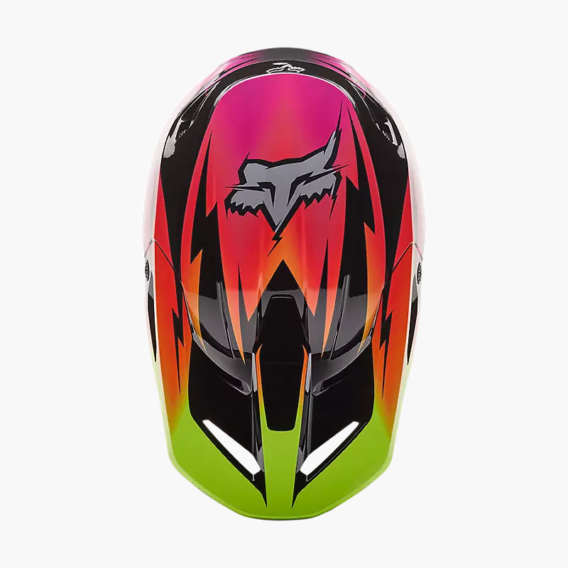 FOX Casco Moto V1 Statk Rojo/Rosado - Rideshop