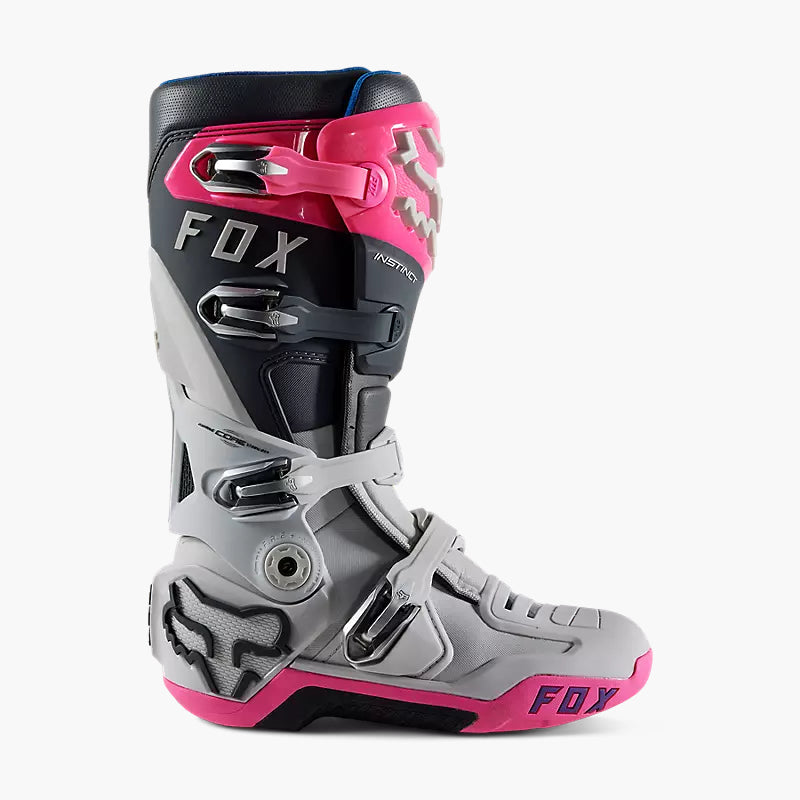 FOX Botas Moto Instinct Gris/Rosado - Rideshop