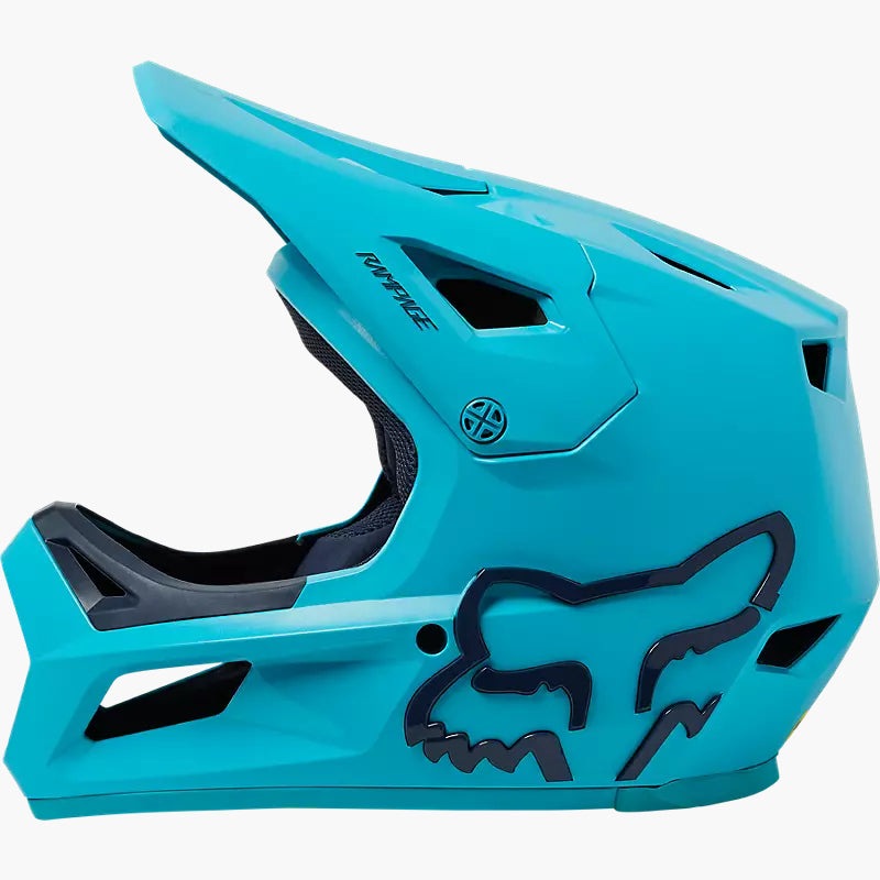 FOX Casco Bicicleta Niño Rampage Celeste - Rideshop