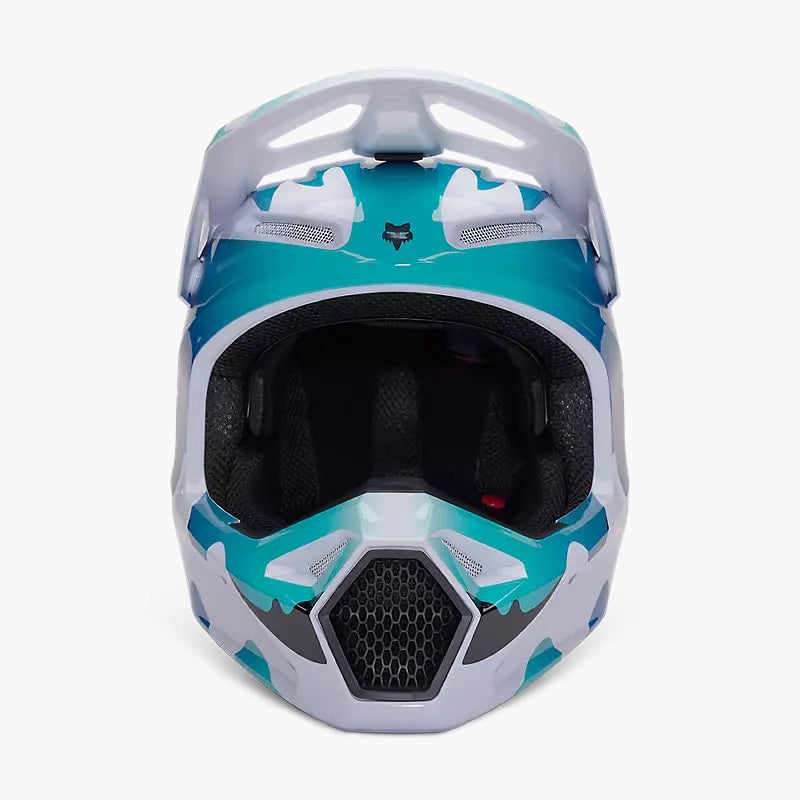 FOX Casco Moto V1 Kozmik Azul/Blanco - Rideshop