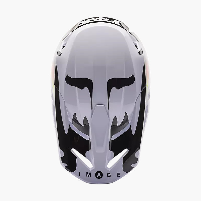 FOX Casco Moto V1 Kozmik Negro/Blanco - Rideshop