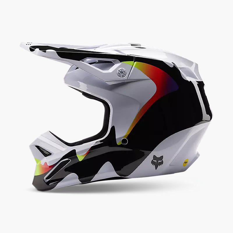 FOX Casco Moto V1 Kozmik Negro/Blanco - Rideshop