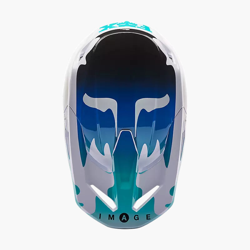 FOX Casco Moto V1 Kozmik Azul/Blanco - Rideshop