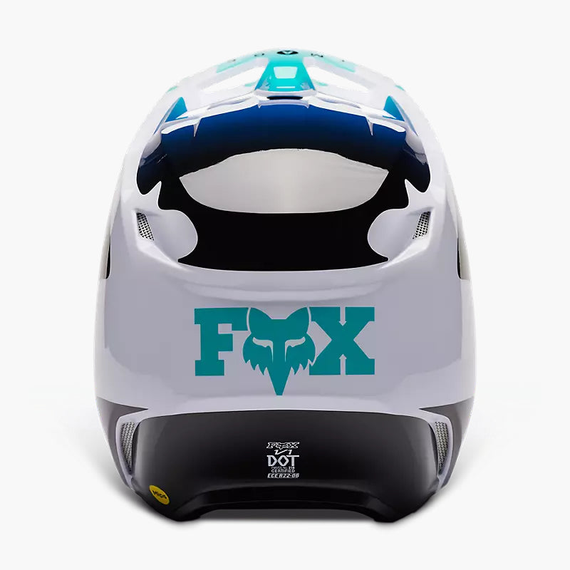 FOX Casco Moto V1 Kozmik Azul/Blanco - Rideshop