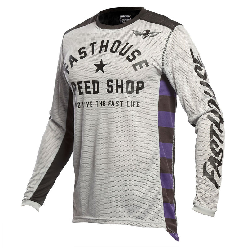 FastHouse Polera de Moto Air Cooled Originals Silver Black - Rideshop