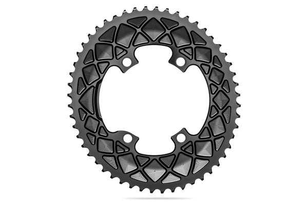 Oval 110BCD 4 holes, 2X , asymmetric Shimano 9100/8000 - BLACK | 50T - Rideshop