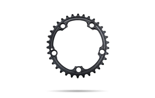 Oval 110BCD 5 holes, 2x chainring FOR SRAM cranks - BLACK | 36T - Rideshop