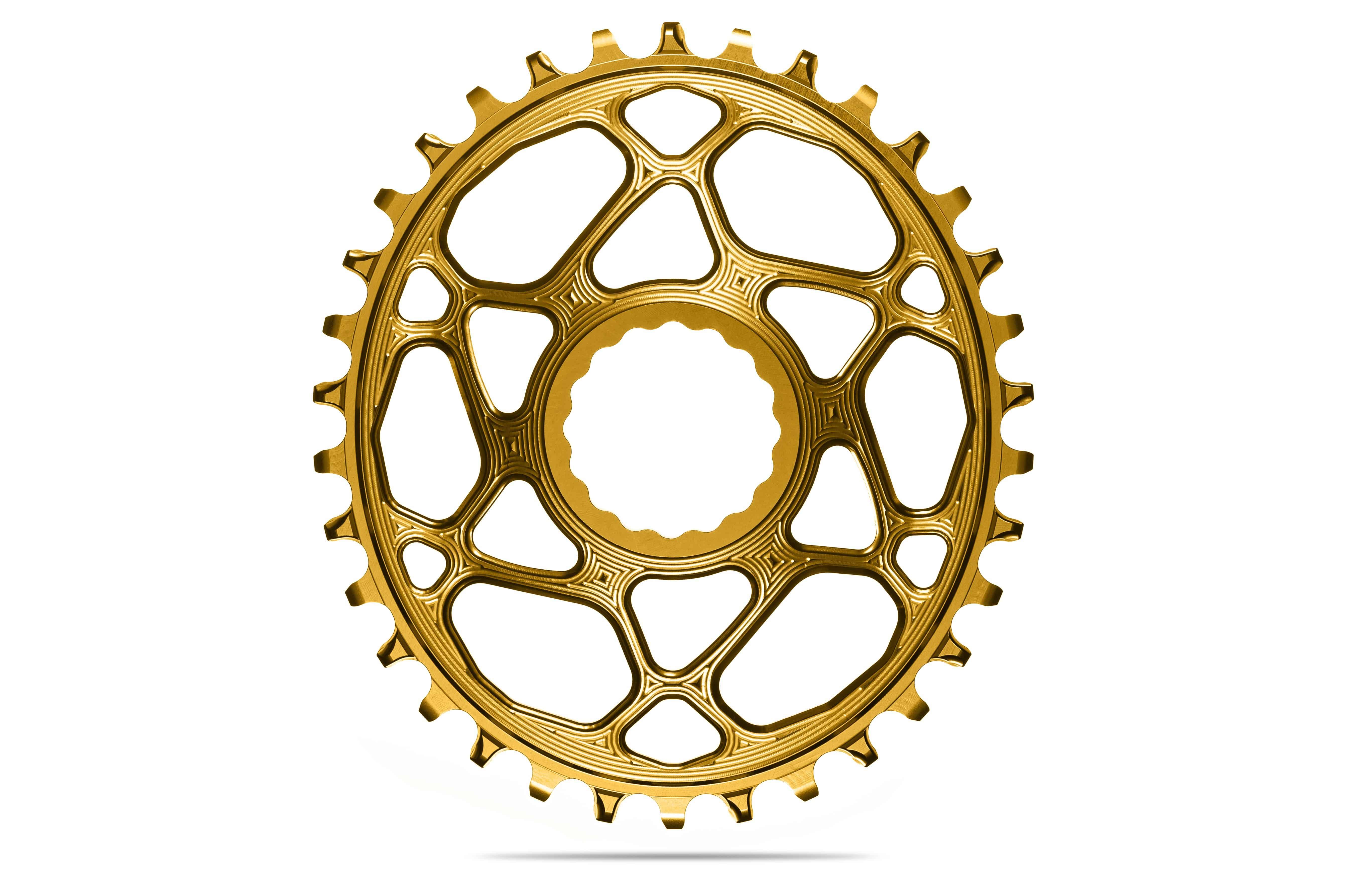 Oval RaceFace Cinch Direct Mount chainring N/W -GOLD (6mm offset) | 30T - Rideshop