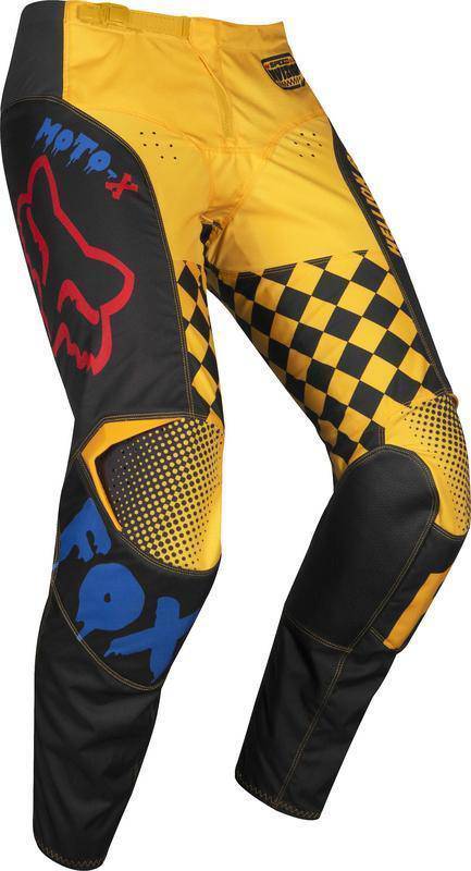 Pantalon Moto 180 Czar Negro Amarillo Fox Racing. - Rideshop