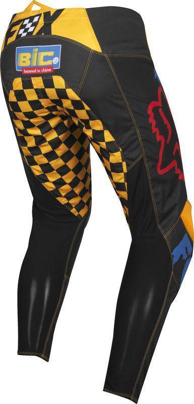 Pantalon Moto 180 Czar Negro Amarillo Fox Racing. - Rideshop