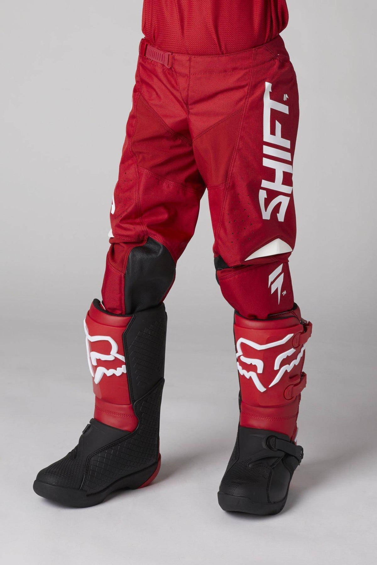 Pantalon Moto Niño Whit3 Label Trac Rojo Shift - Rideshop