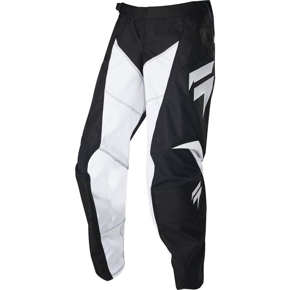 Pantalon Moto Niño White Race Negro/Blanco 2020 Shift - Rideshop