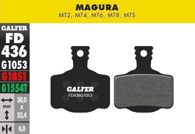 Pastillas De Freno Magura MT2, MT4, MT6, MT8, MTS Galfer - Rideshop