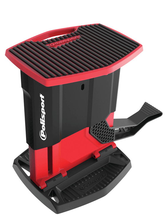 Piso Con Elevador Polisport Rojo - Rideshop