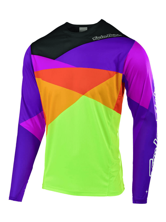 Polera Bicicleta Bicicleta Niño Sprint Jet Orange/Purple Troy Lee - Rideshop