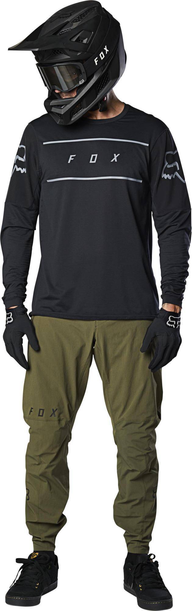 Polera Bicicleta Flexair Fine Line Negro Fox Racing. - Rideshop