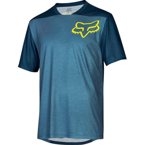 Polera Bicicleta Indicator Asym Azul Acero Fox Racing. - Rideshop