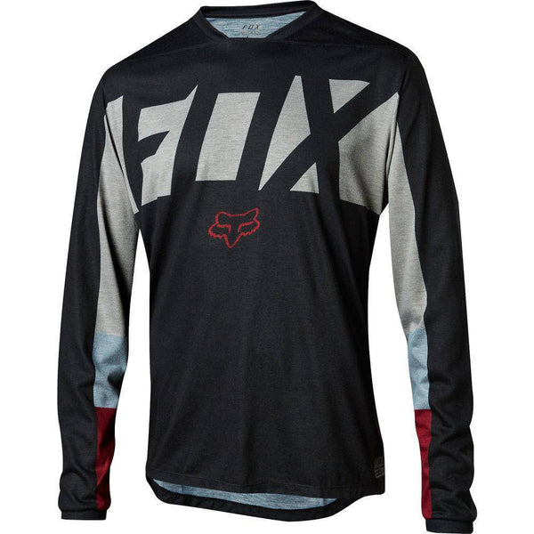 Polera Bicicleta Indicator Drafter Negro Fox Racing. - Rideshop