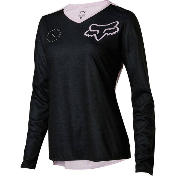 Polera Bicicleta Mujer Indicator Asym Lila Fox Racing. - Rideshop