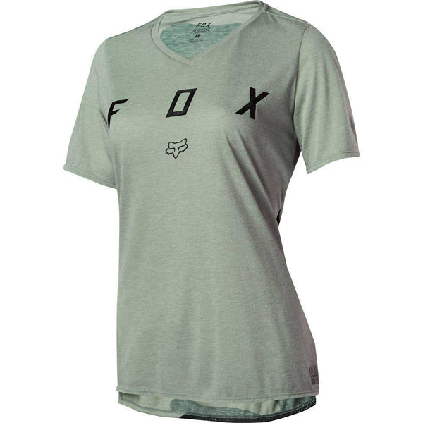 Polera Bicicleta Mujer Indicator Mash Camo Verde Fox Racing. - Rideshop