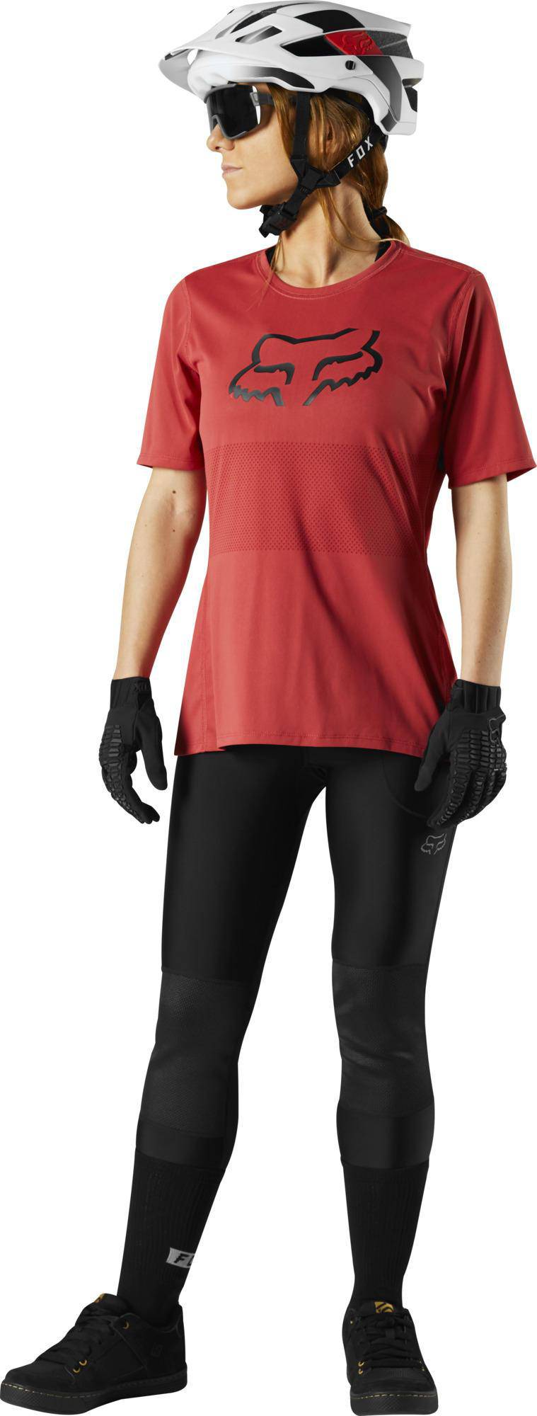 Polera Bicicleta Mujer Ranger Rojo Fox.-Rideshop