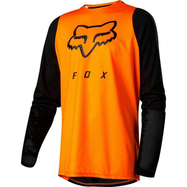 Polera Bicicleta Niño Defend Naranjo Fox Racing. - Rideshop