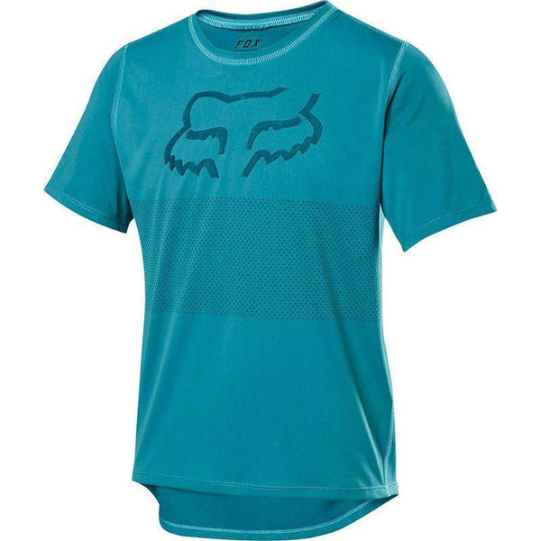 Polera Bicicleta Niño o Niña Ranger Celeste Fox Racing. - Rideshop