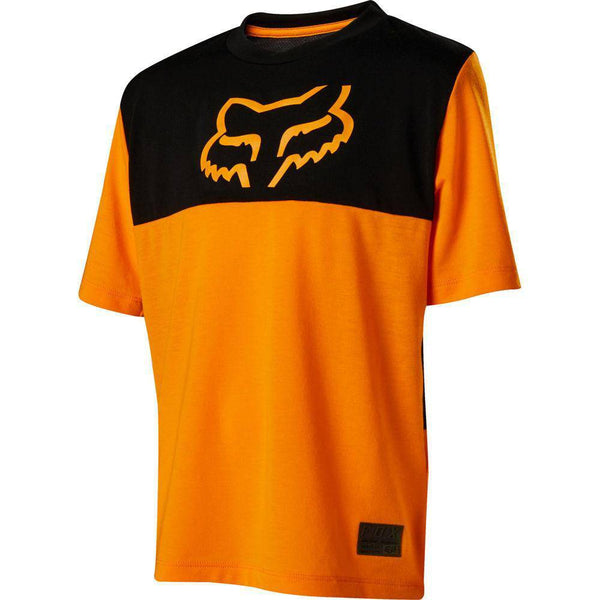 Polera Bicicleta Niño Ranger Drirelease Naranjo Fox Racing. - Rideshop